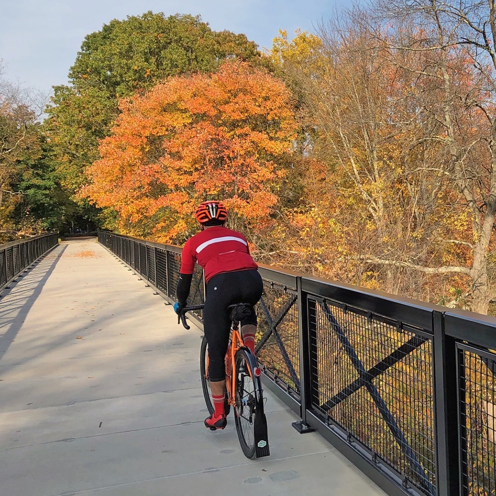 Biking in the fall