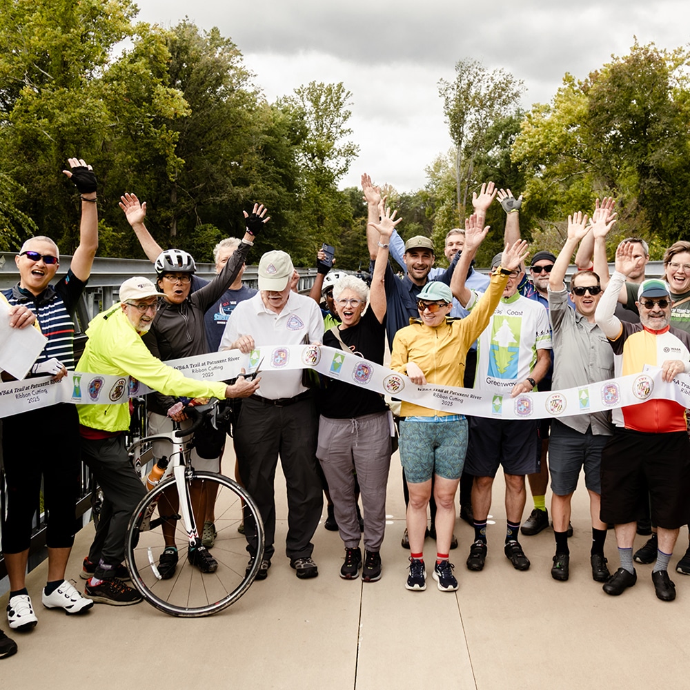 Celebrating a trail opening in Maryland