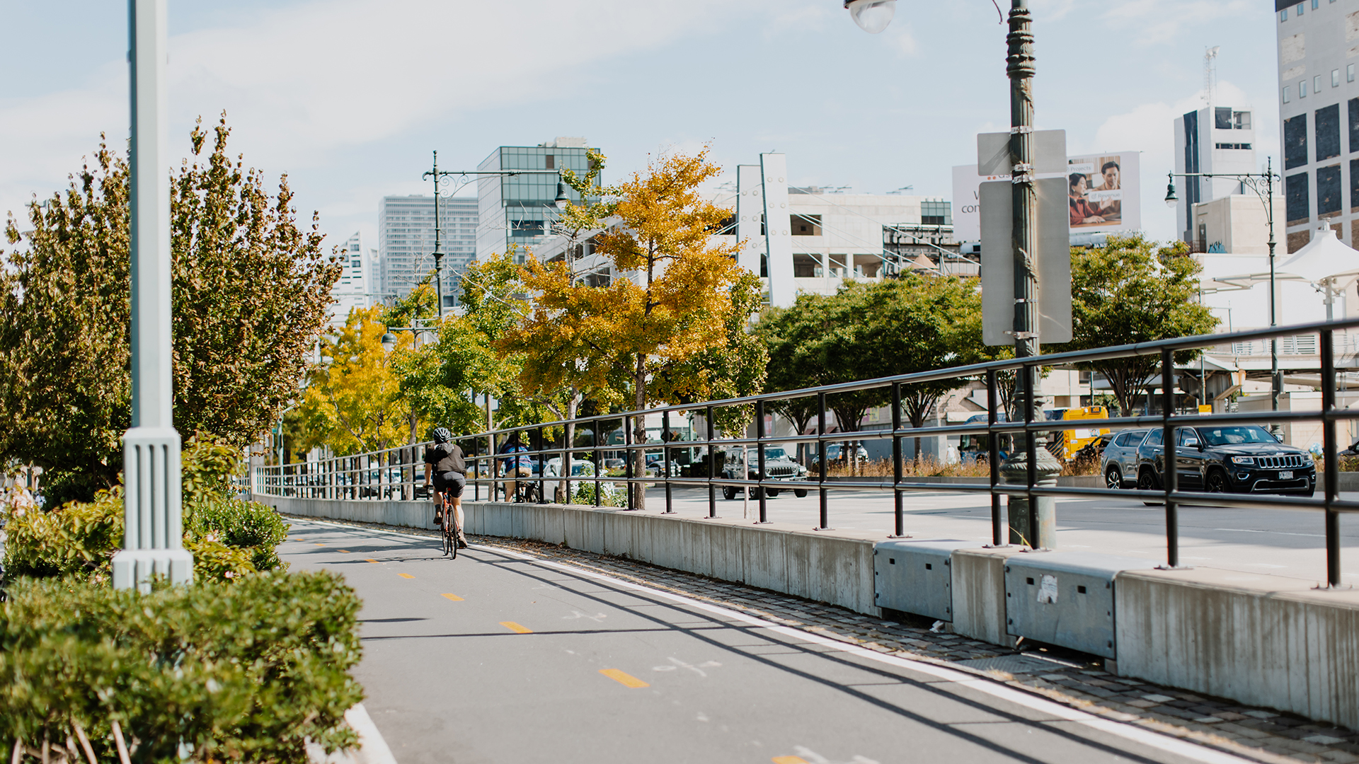 Hudson River Greenway biking