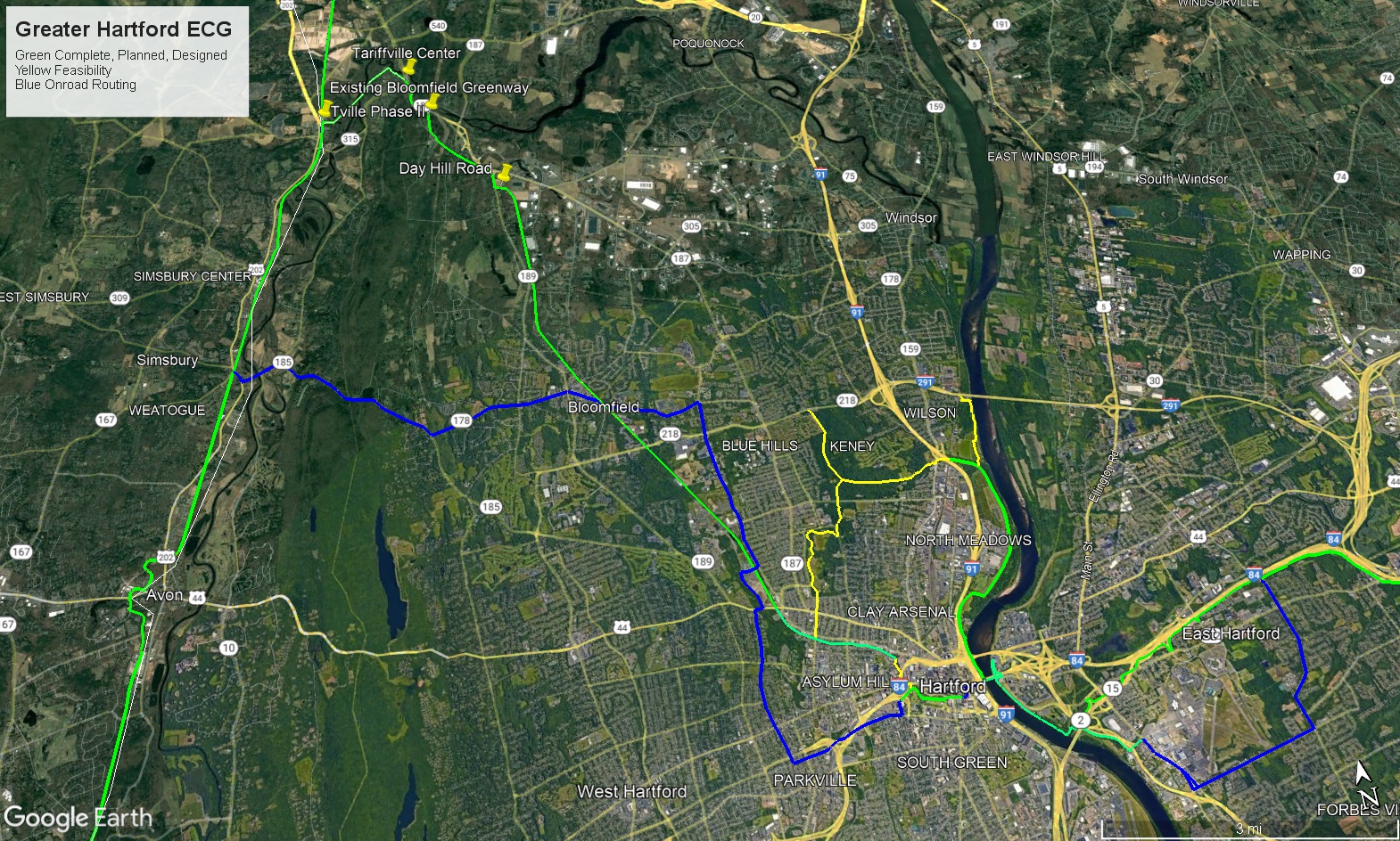 Greater Hartford Map