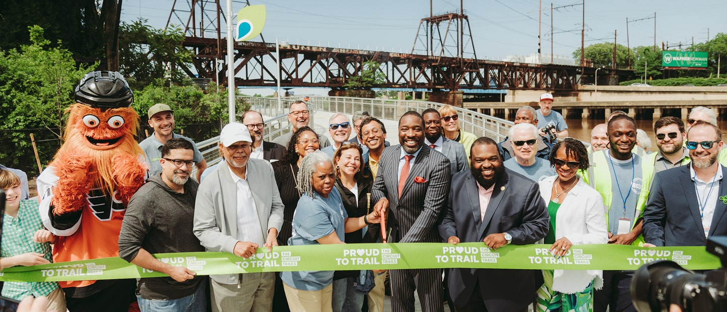 Ribbon cutting in Philadelphia