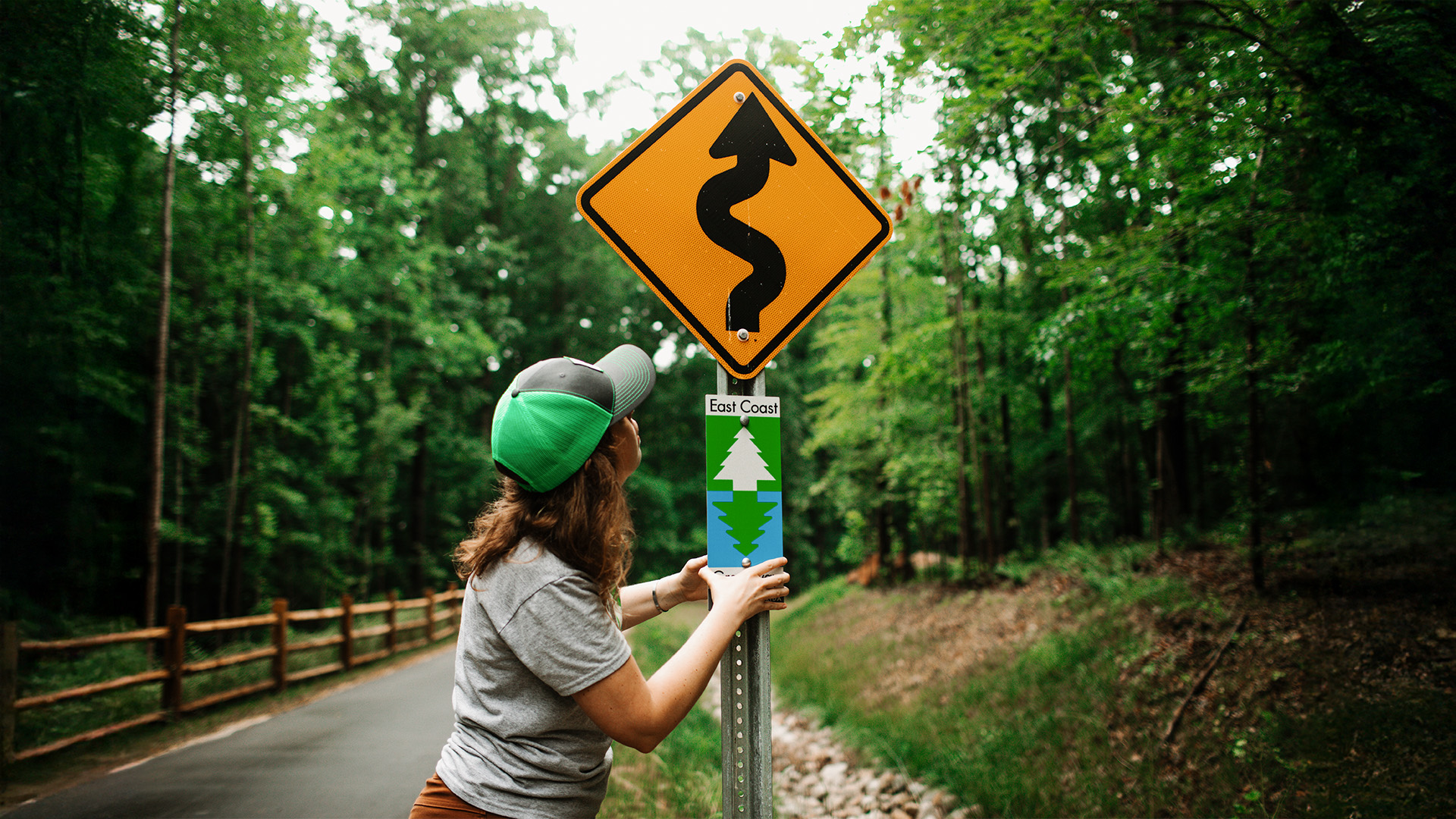Greenway sign North Carolina