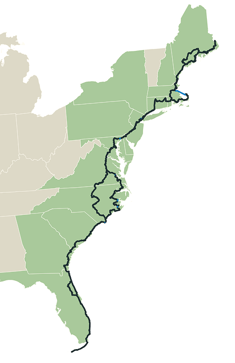 Map of the entire greenway route.