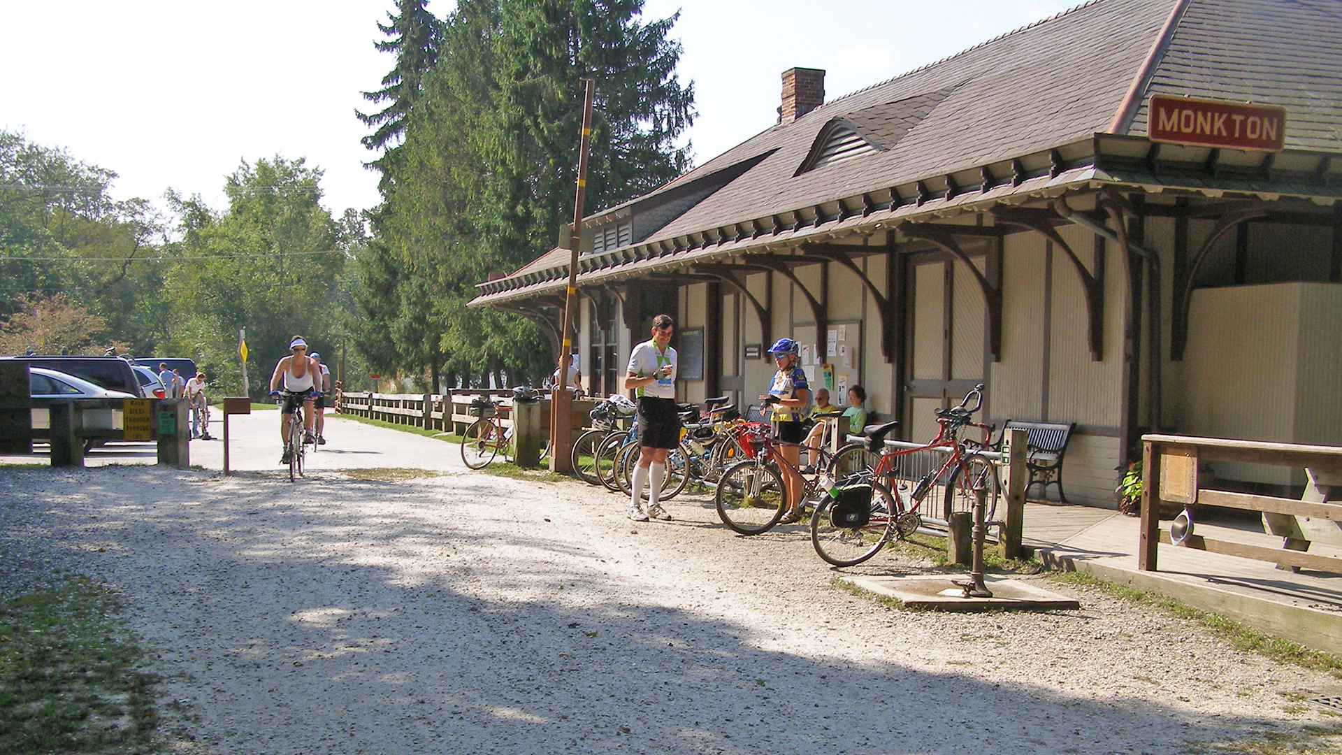 Torrey C. Brown Trail cyclists
