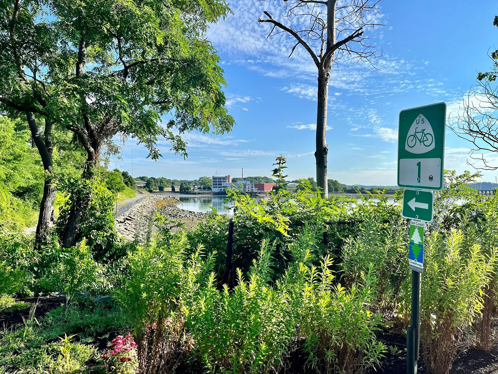 Greenway sign Portland, Maine