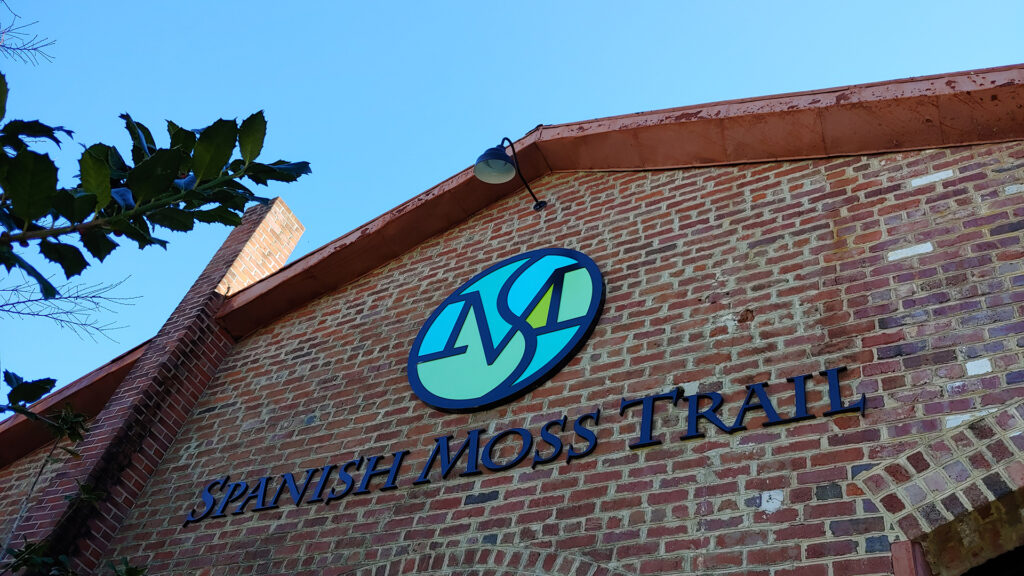 Spanish Moss Trail sign