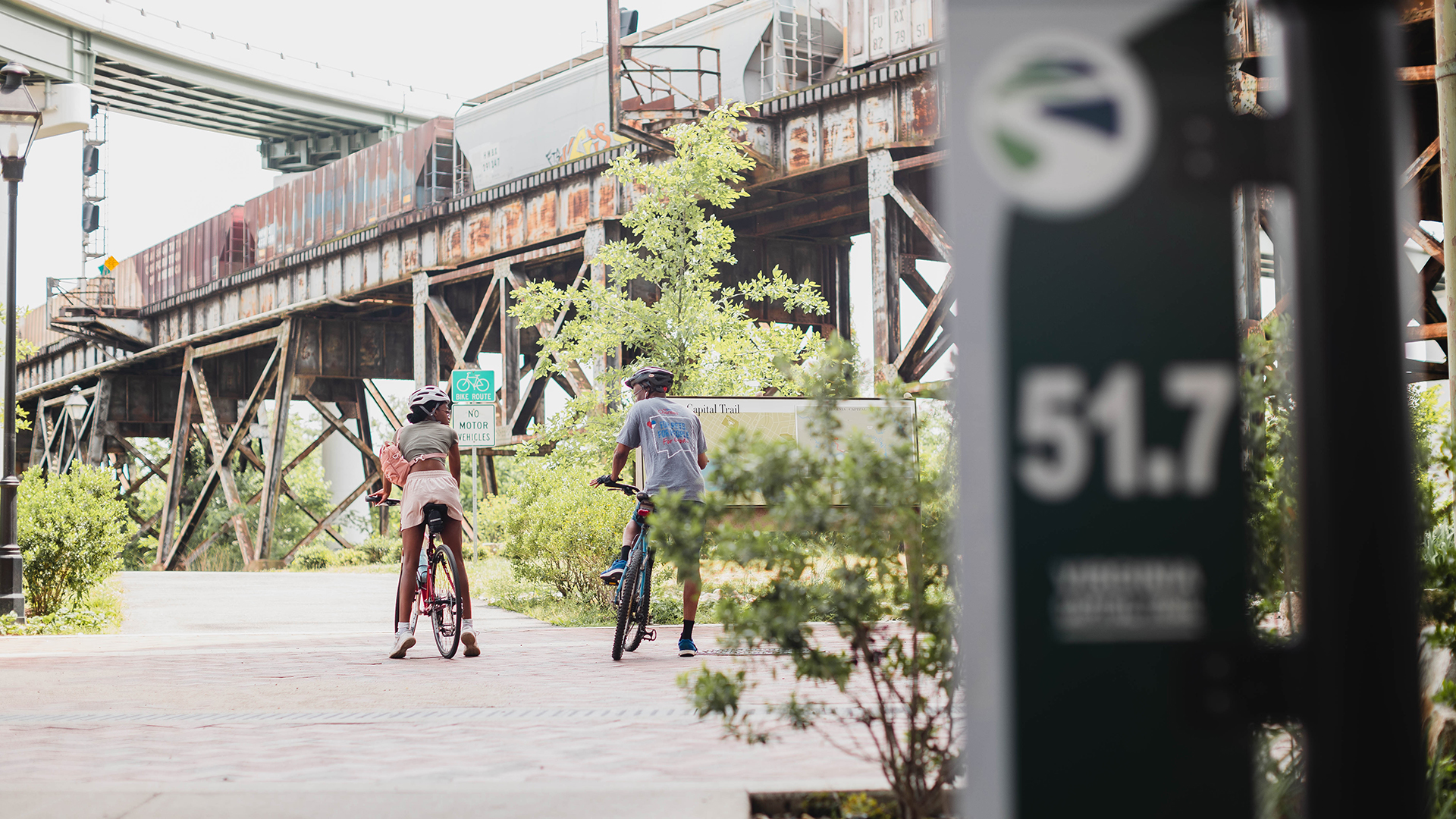 Virginia Capital Trail biking