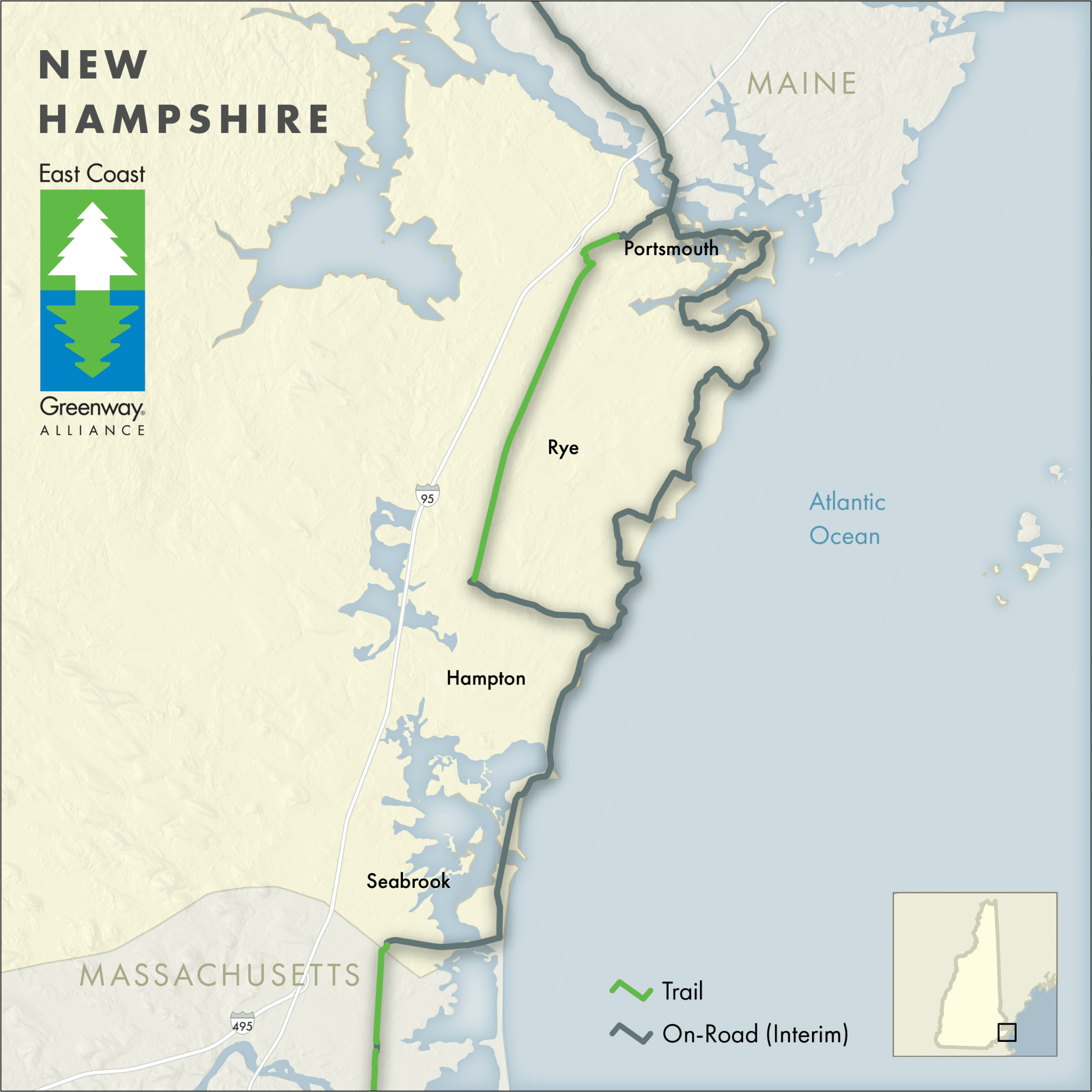 New Hampshire Greenway Map