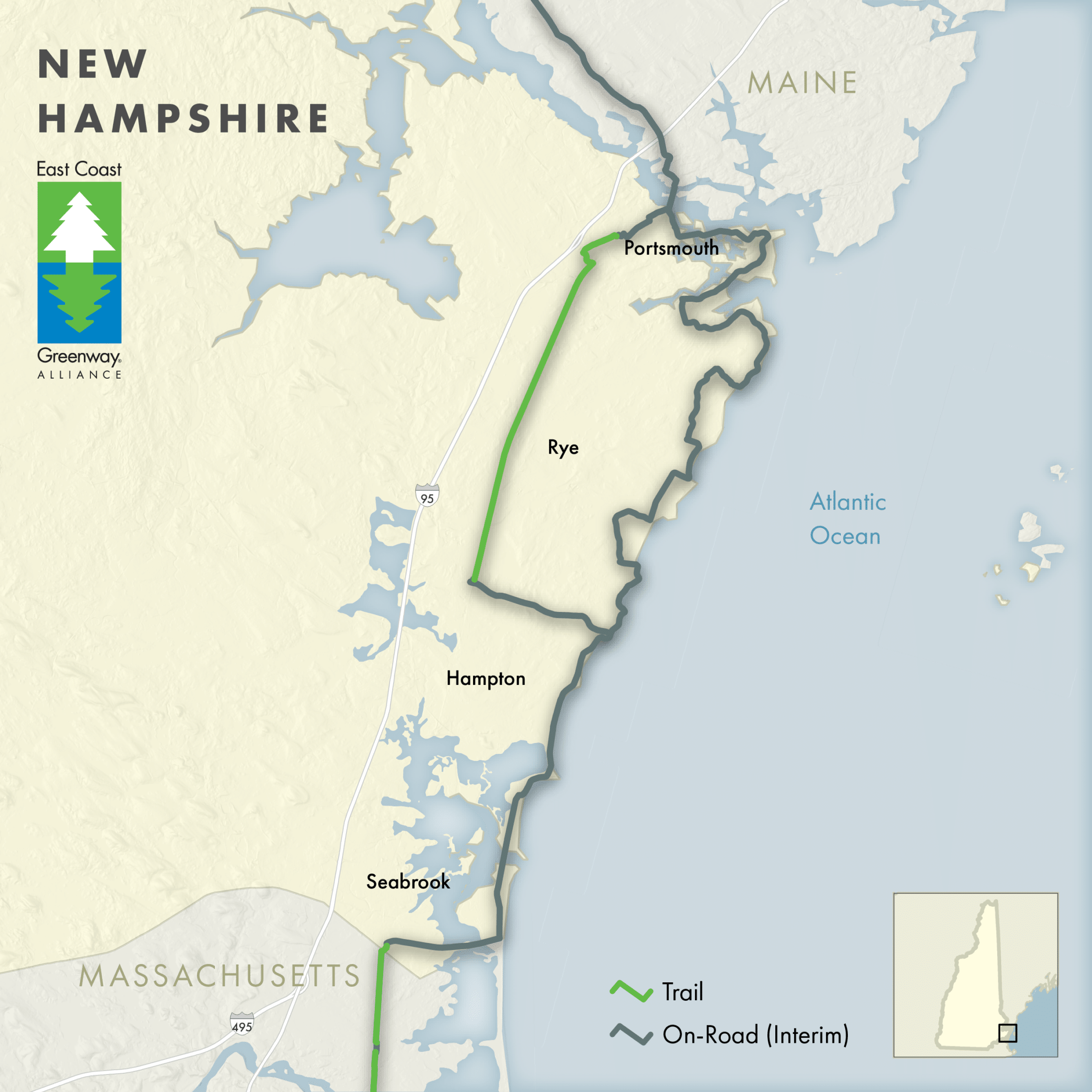 New Hampshire Greenway Map