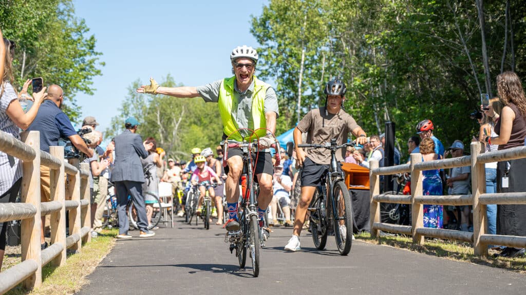 Enjoying the Eastern Trail after ribbon cutting